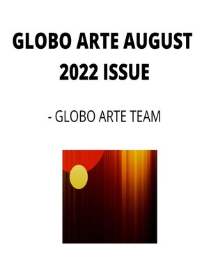 cover image of GLOBO ARTE AUGUST 2022 ISSUE